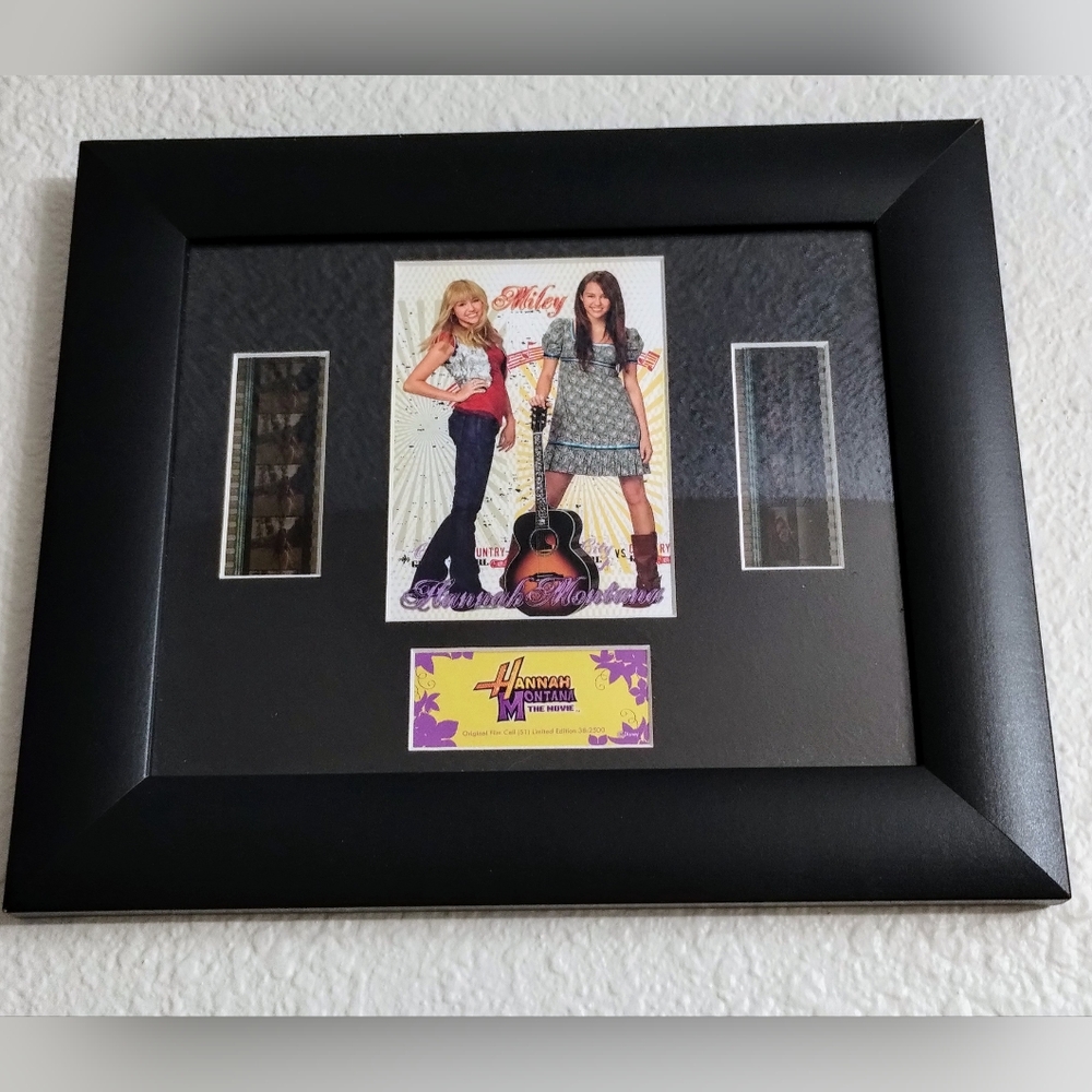 Miley Cyrus as Hannah Montana The Movie Film Cell Limited Edition framed Art #38